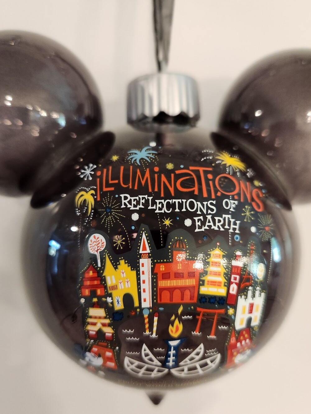 Disney Epcot Illuminations Farewell 2019 Ornament Mickey Ears - Picture 3 of 9